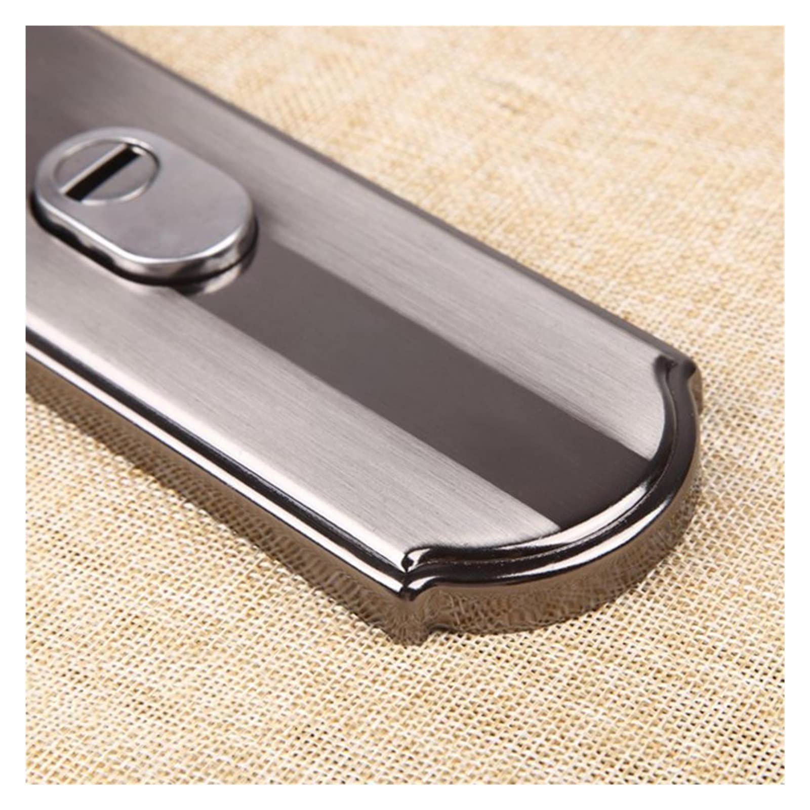 **Universal Aluminum Alloy Security Door Handle Set - Heavy-Duty Thickened Panel Lock for Home & Office - Fits Door Thickness 55-70mm - Ideal for Front Doors, Garage Entries & Commercial Security**