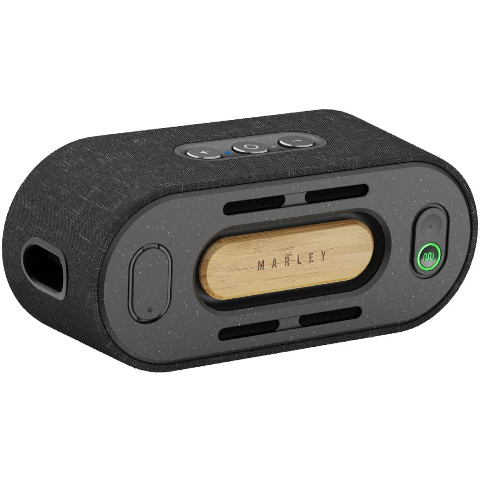 HOUSE OF MARLEY EM JA021 SB Get Together 2 Mini Bluetooth Speaker - Blemished Packaging - Perfect for Outdoor Adventures, Beach Parties & Home Entertainment