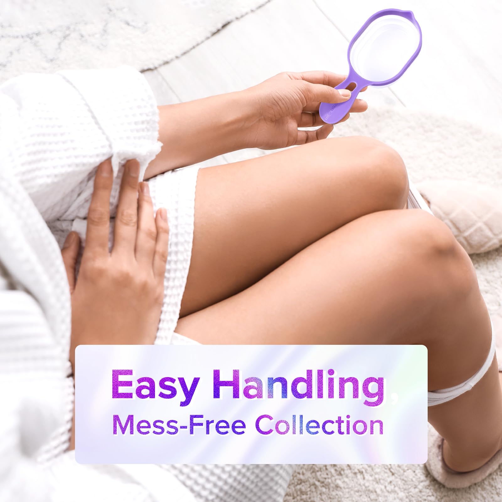 Premom 2 Pack Reusable Collapsible Urine Cups for Ovulation & Pregnancy Tests - Easy to Use & Clean Home Fertility Testing Kit for Women | Perfect for Tracking Fertility & Early Pregnancy Detection at Home