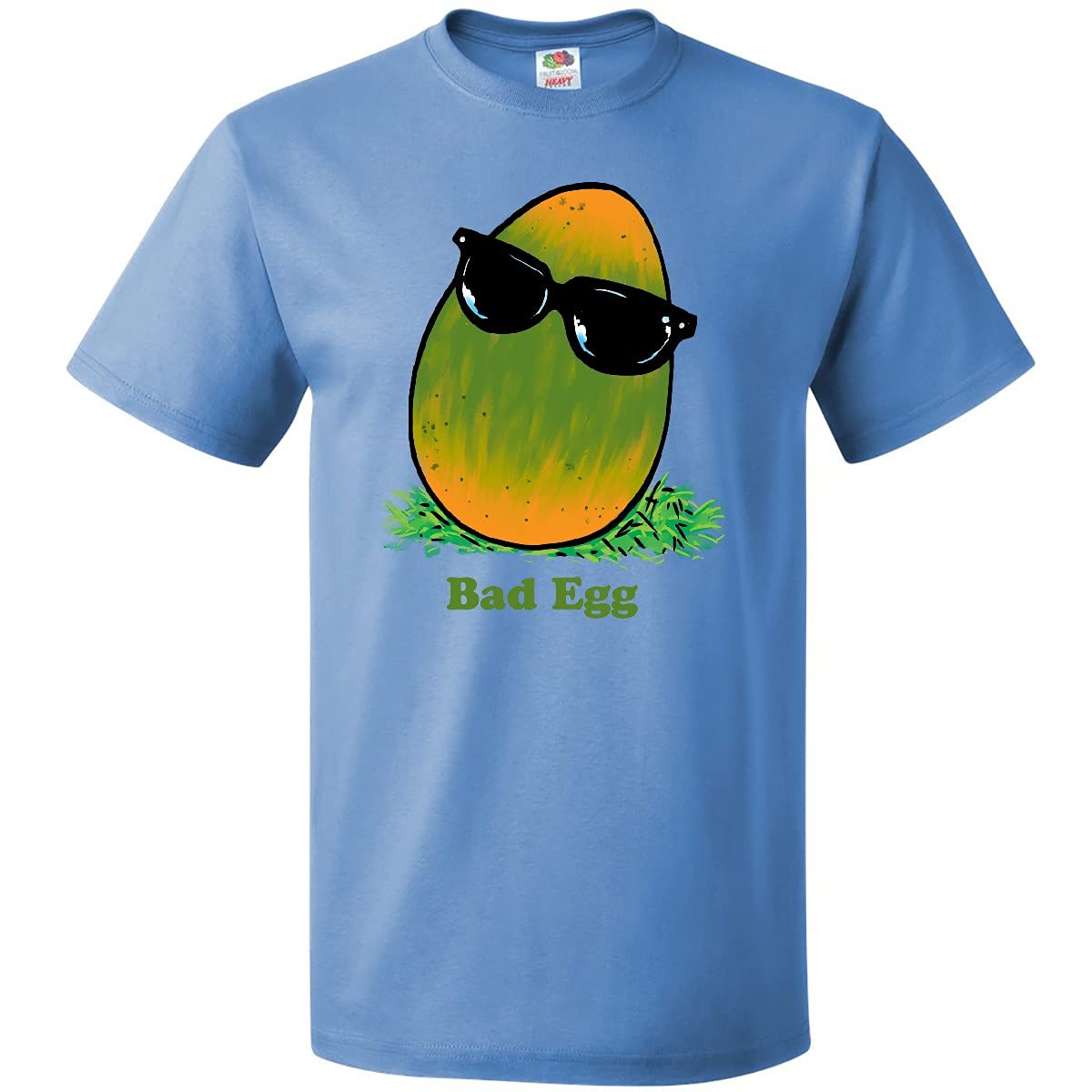 Easter Green and Yellow Bad Egg with Sunglasses T-Shirt - Fun Holiday Graphic Tee for Easter Celebrations, Egg Hunts & Spring Parties