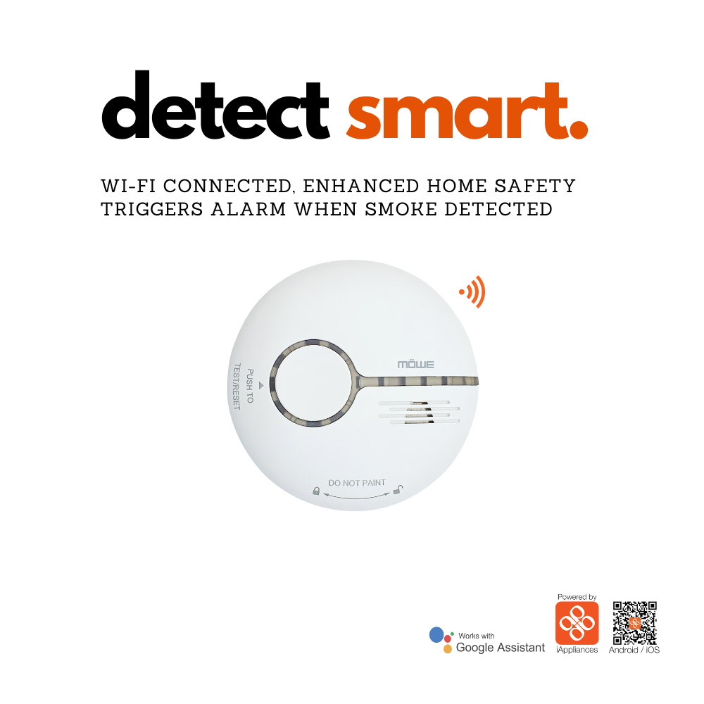 MW860S Smoke Detector - Smart Fire Alarm with 10-Year Battery Life & Voice Alert - Ideal for Home, Office & Kitchen Safety Protection