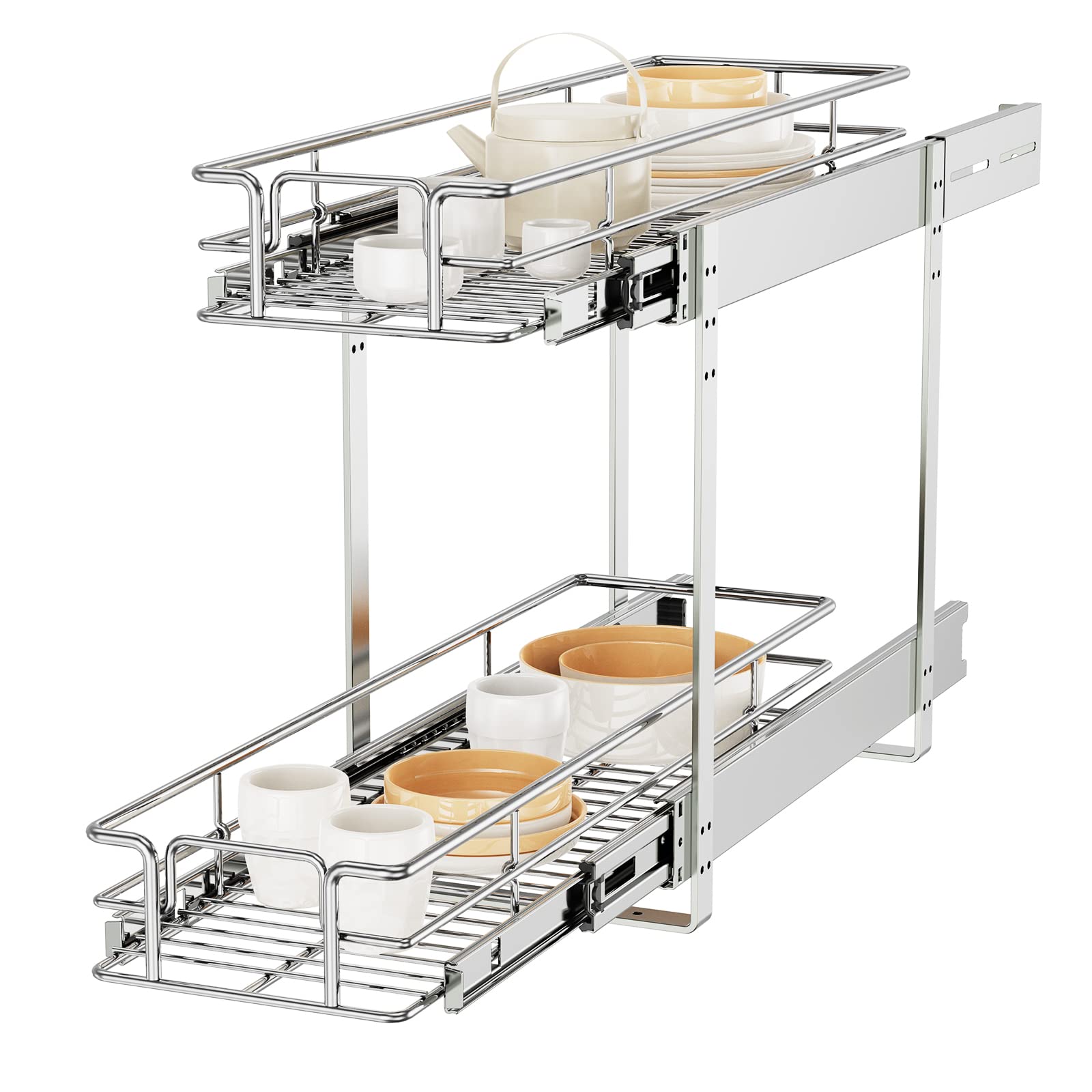 ROOMTEC 2-Tier Pull Out Cabinet Organizer - 9