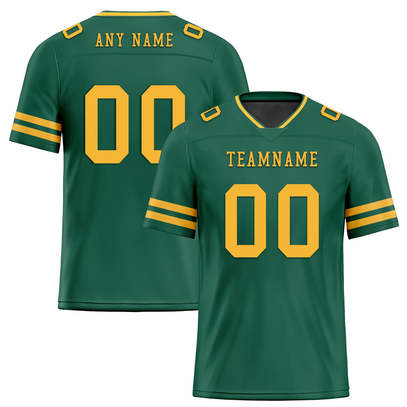 Custom Green Bay Packers Personalized Authentic Football Jersey - FBJ02 E0601 - Official NFL Team Apparel for Fans & Players - Perfect for Game Day, Tailgating & Sports Events