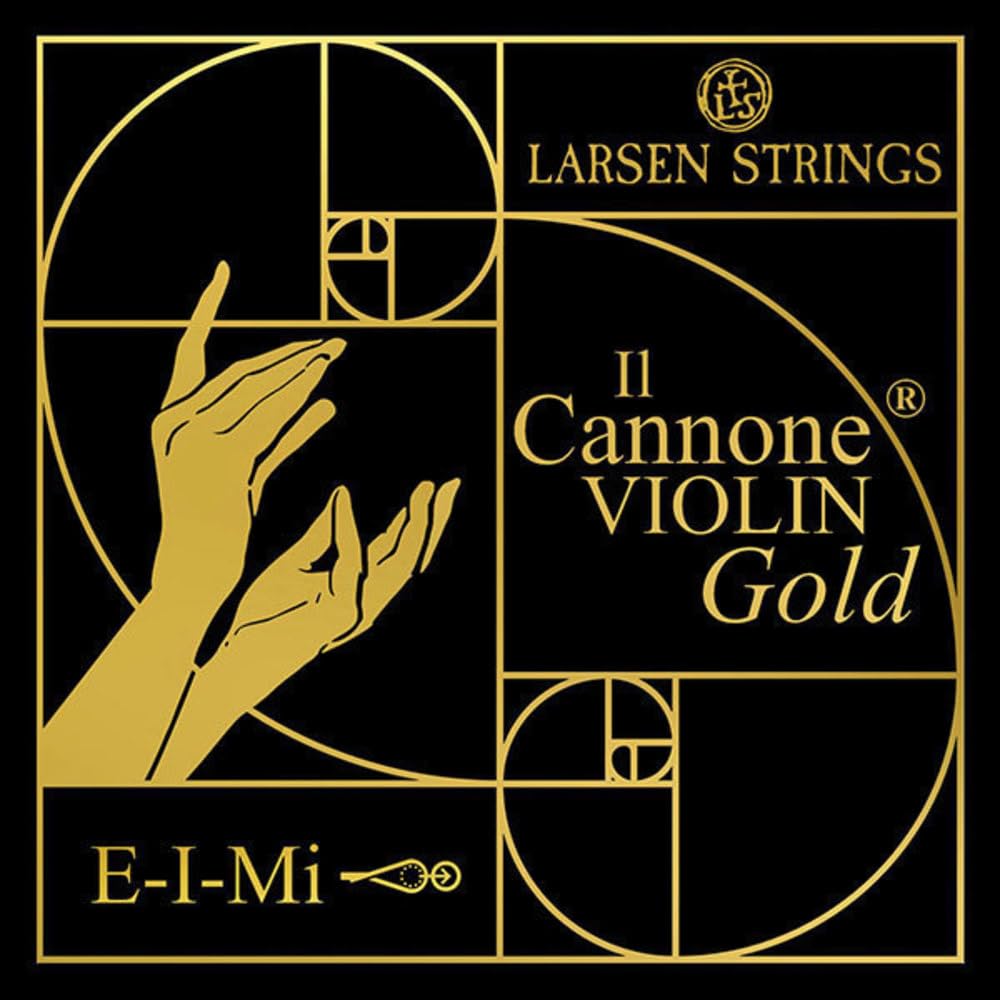 Premium Larsen Il CANNONE Gold E Soloist Violin Strings - Carbon Steel for Professional Violinists | Perfect for Solo Performances & Orchestral Playing
