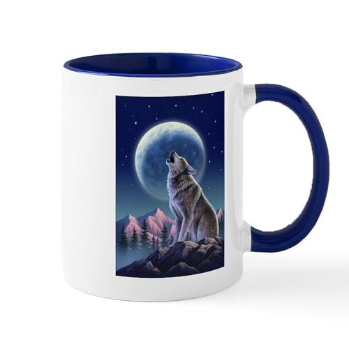 White/Navy Inside - WOLF Mugs