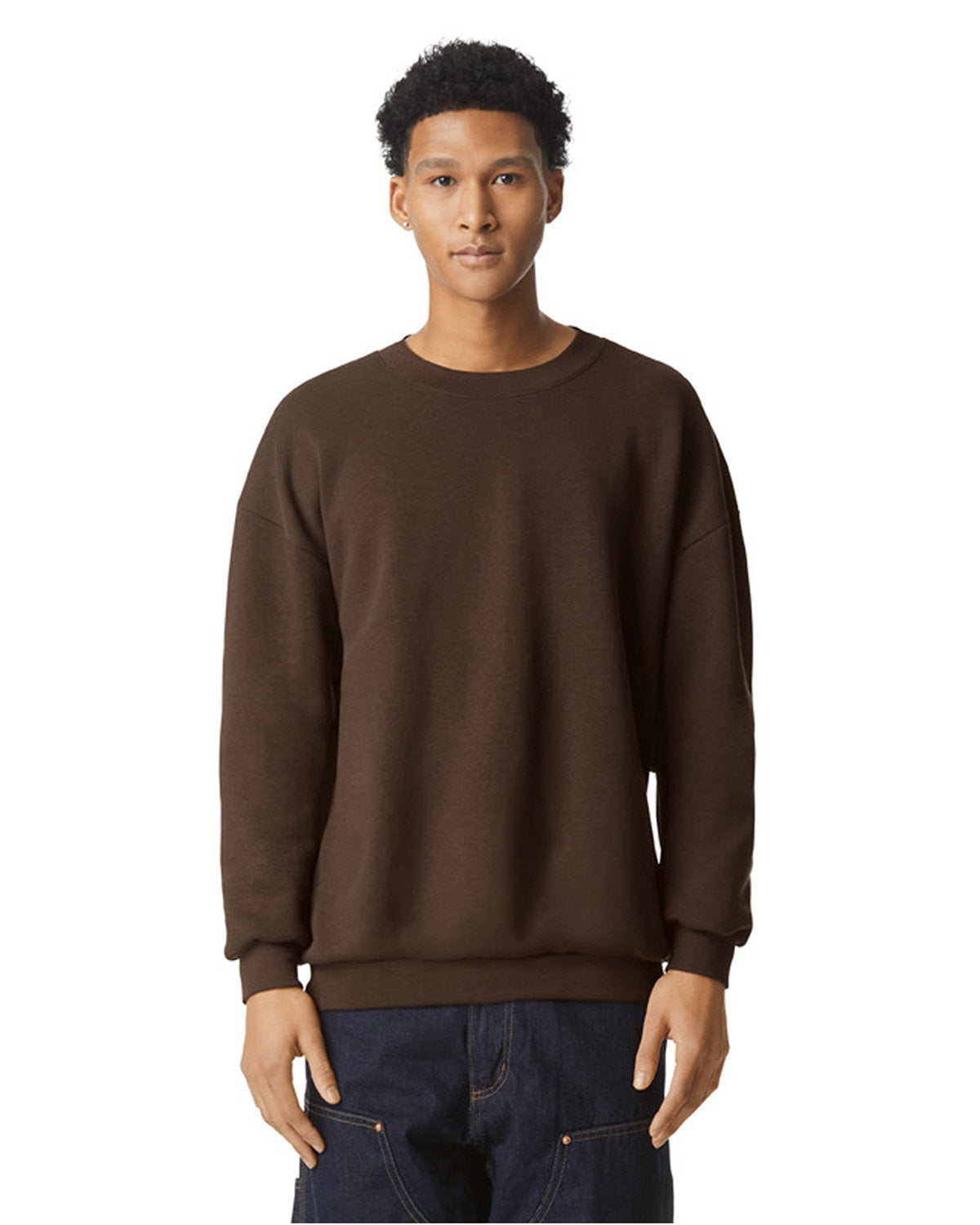 American Apparel RF496 Unisex ReFlex Fleece Crewneck Sweatshirt - Soft Comfortable Pullover for Men & Women - Perfect for Casual Wear, Gym, and Outdoor Activities