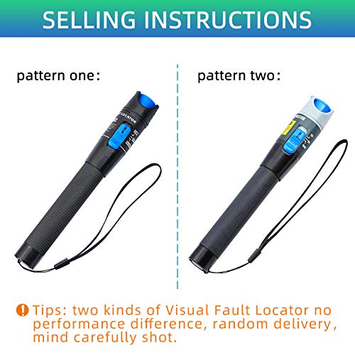 5KM Fiber Optic Cable Tester with Visual Fault Locator | Fiber Tester Meter for 2.5mm Connectors | CATV & Telecom Maintenance Equipment | Ideal for Network Installation and Cable Testing