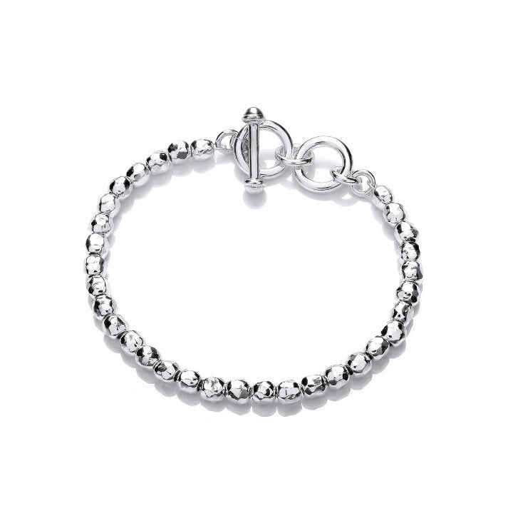 925 Sterling Silver Nuggets Bracelet for Women - Handmade Boho Chic Jewelry - Perfect for Casual Wear, Layering & Gift Giving