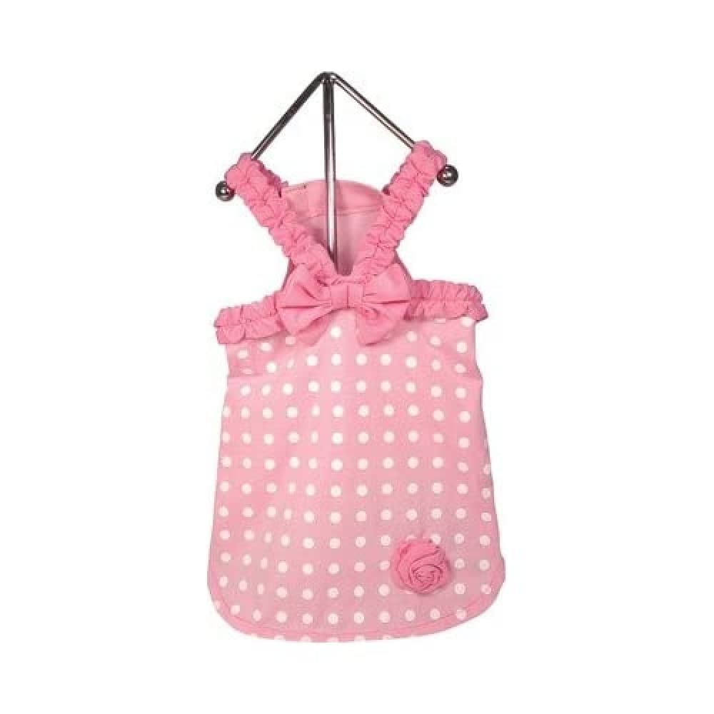 FouFou Dog Polka Dot Dress - Lilac M for Pet Fashion