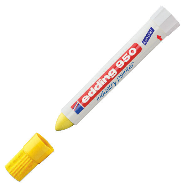 edding 950 Industrial Paint Marker - Permanent, Waterproof & Quick-Drying for Metal, Wood, Plastic & Glass - Ideal for Construction, DIY Projects & Automotive Marking