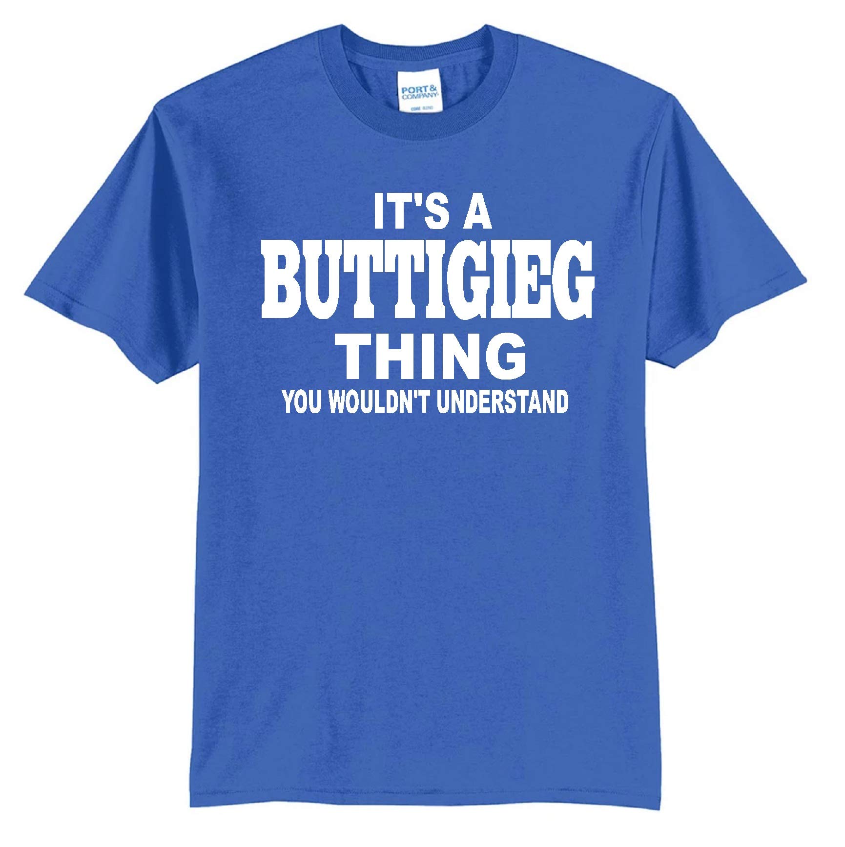 Royal Blue Attitude T-Shirt - Stylish Casual Wear for Men