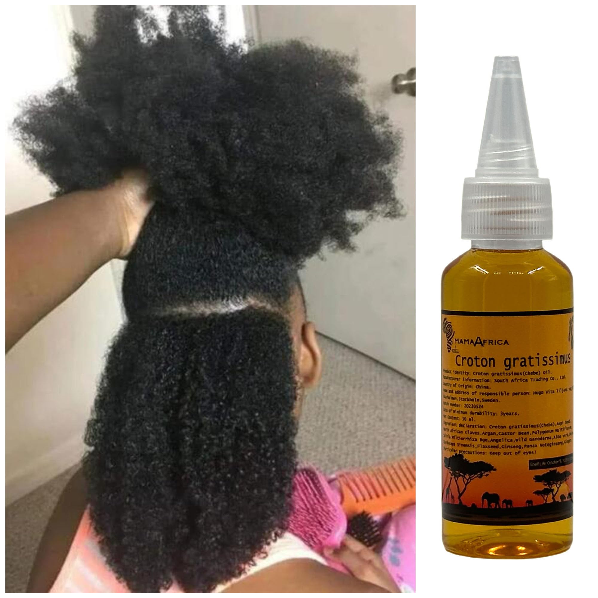 Invigorating Scalp & Hair Strengthening Oil with Traditional African Botanicals - Promotes Growth & Reduces Breakage for Natural, Curly & Damaged Hair - Perfect for Daily Nourishment & Styling