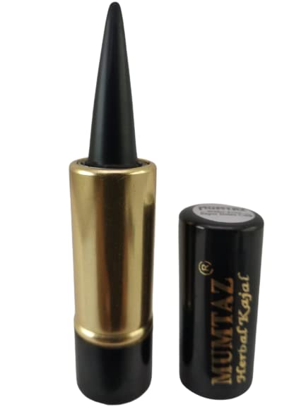 URJUWANI Mumtaz Herbal Natural Kajal with Almond Oil - 100% Organic Eyeliner for Sensitive Eyes | Perfect for Daily Use, Special Occasions & Ayurvedic Beauty Routines