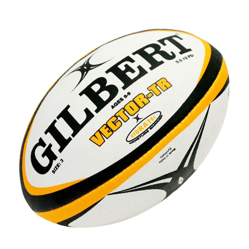 Gilbert Vector Trainer Rugby Ball - Official Size & Weight for Training & Practice - Perfect for Rugby Players, Coaches & Teams - Indoor & Outdoor Use