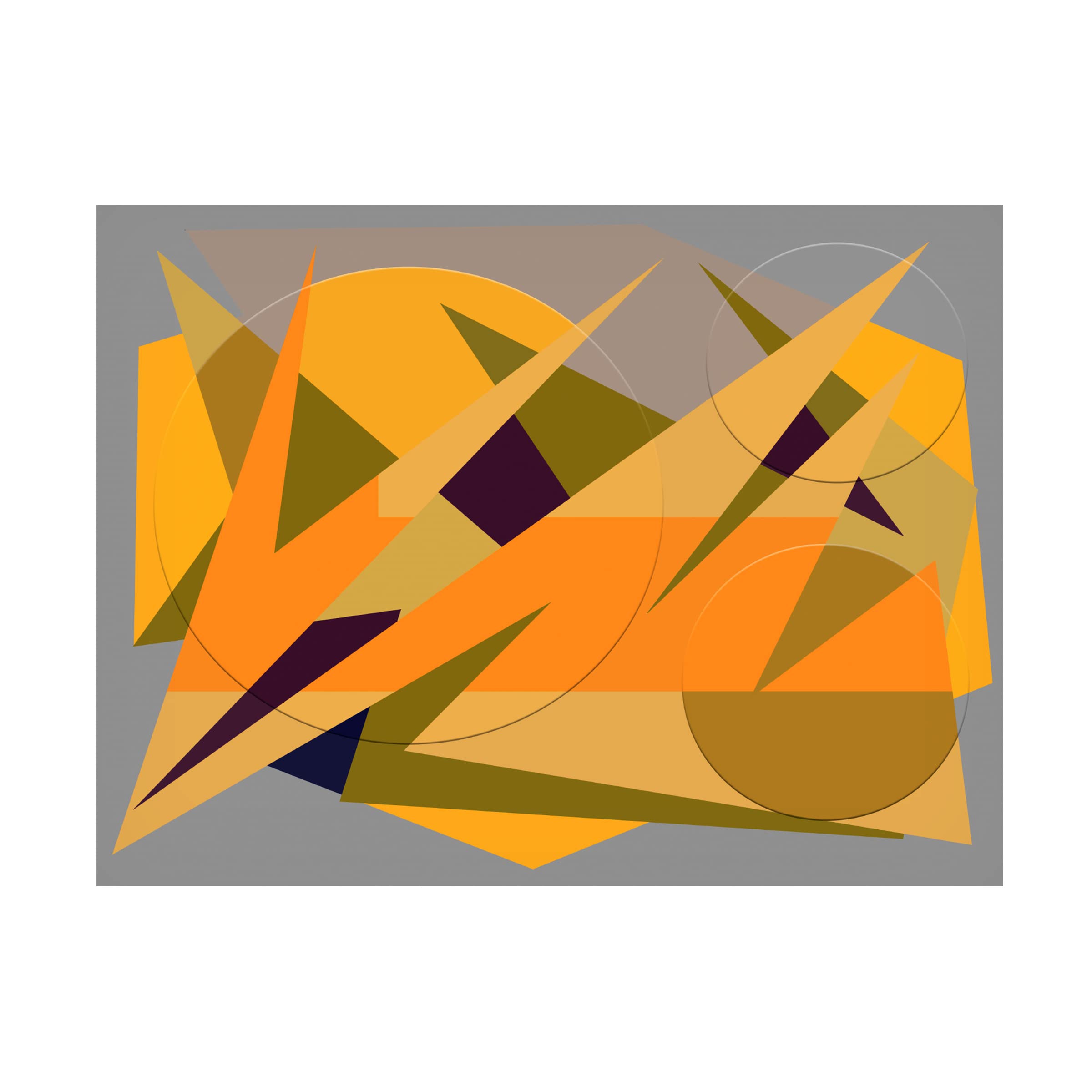 Trademark Fine Art 'Bliss Color Collage' Canvas Wall Art by Richard Homawoo - Modern Abstract Painting for Living Room, Bedroom & Office Decor