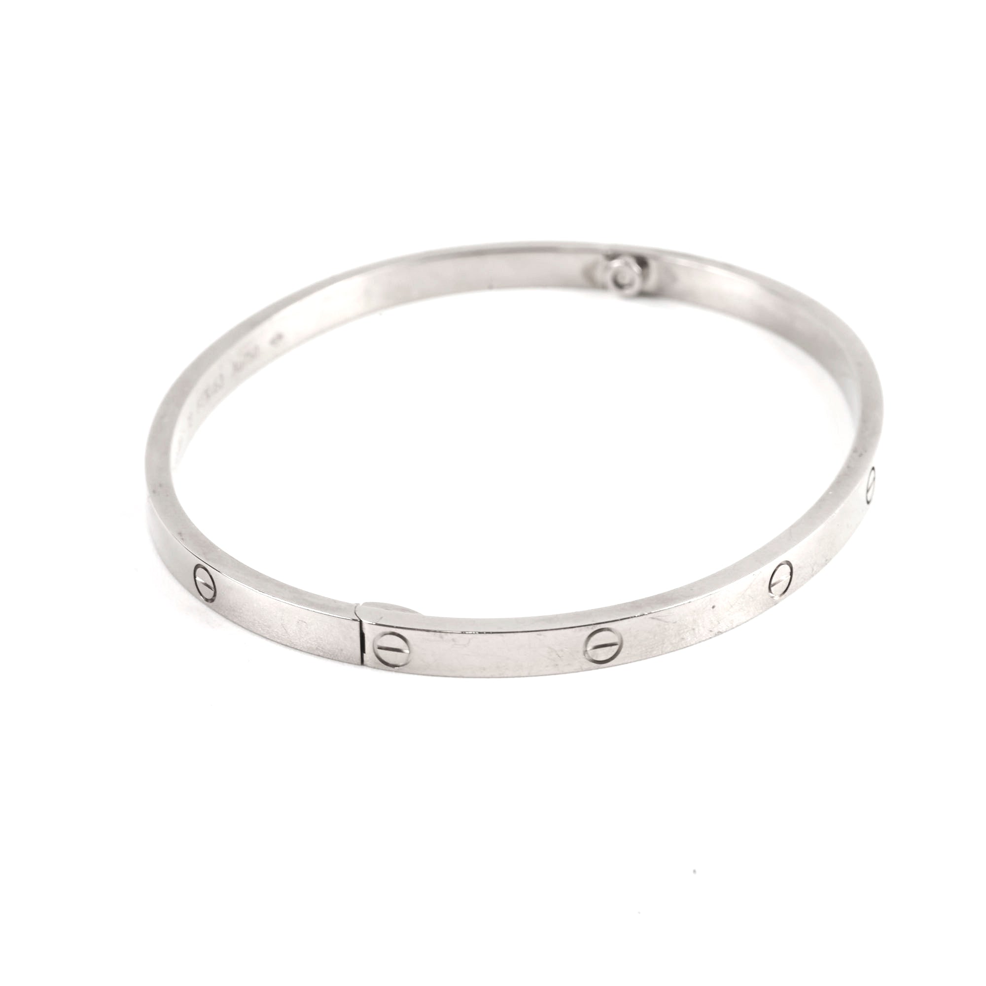 Cartier Small Love Bracelet in 18K White Gold - Elegant Jewelry for Women, Perfect for Weddings, Anniversaries & Special Occasions