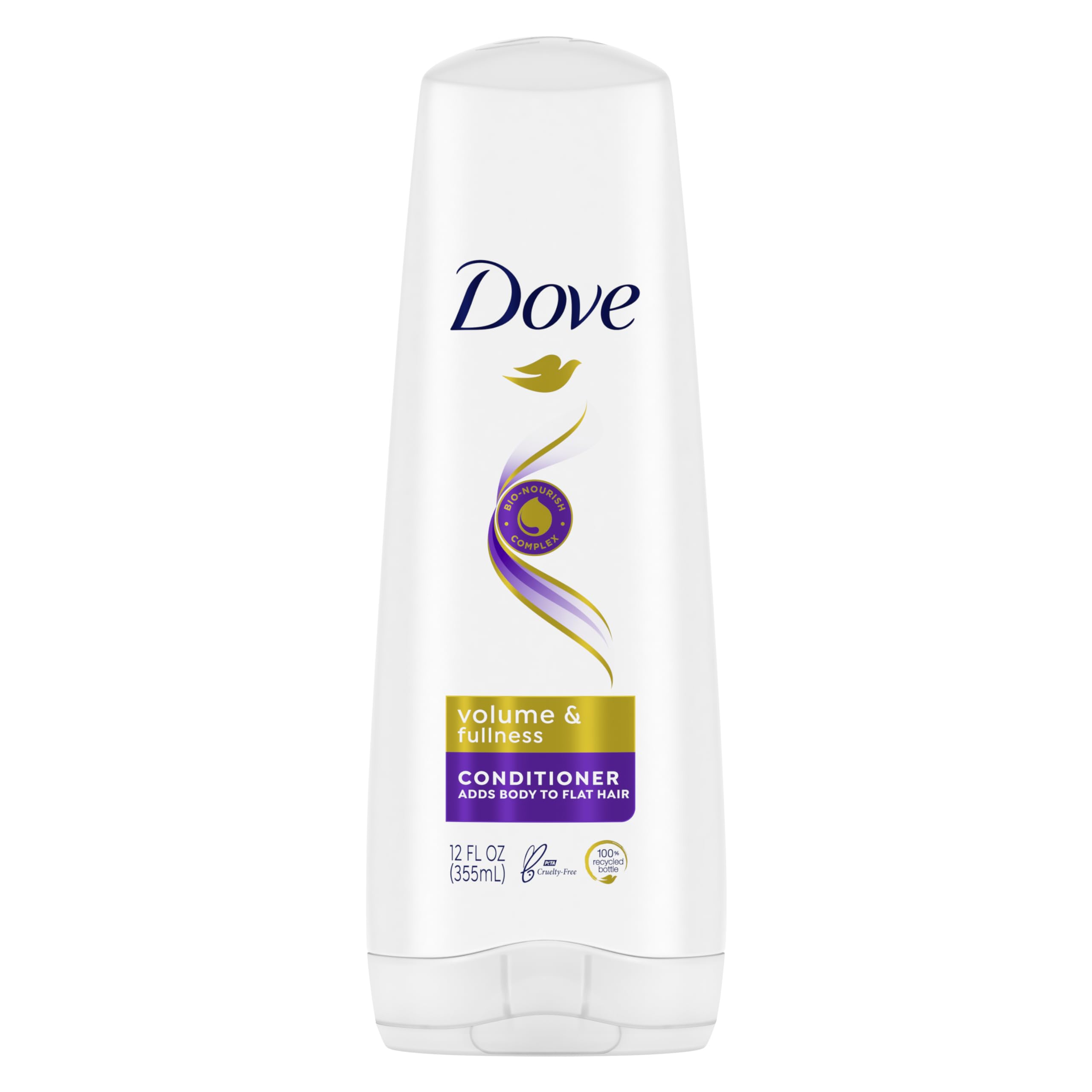 Dove Nutritive Solutions Volume & Fullness Conditioner for Thick & Healthy Hair - 12 oz | Hydrating & Volumizing Hair Care for Daily Use at Home or Salon