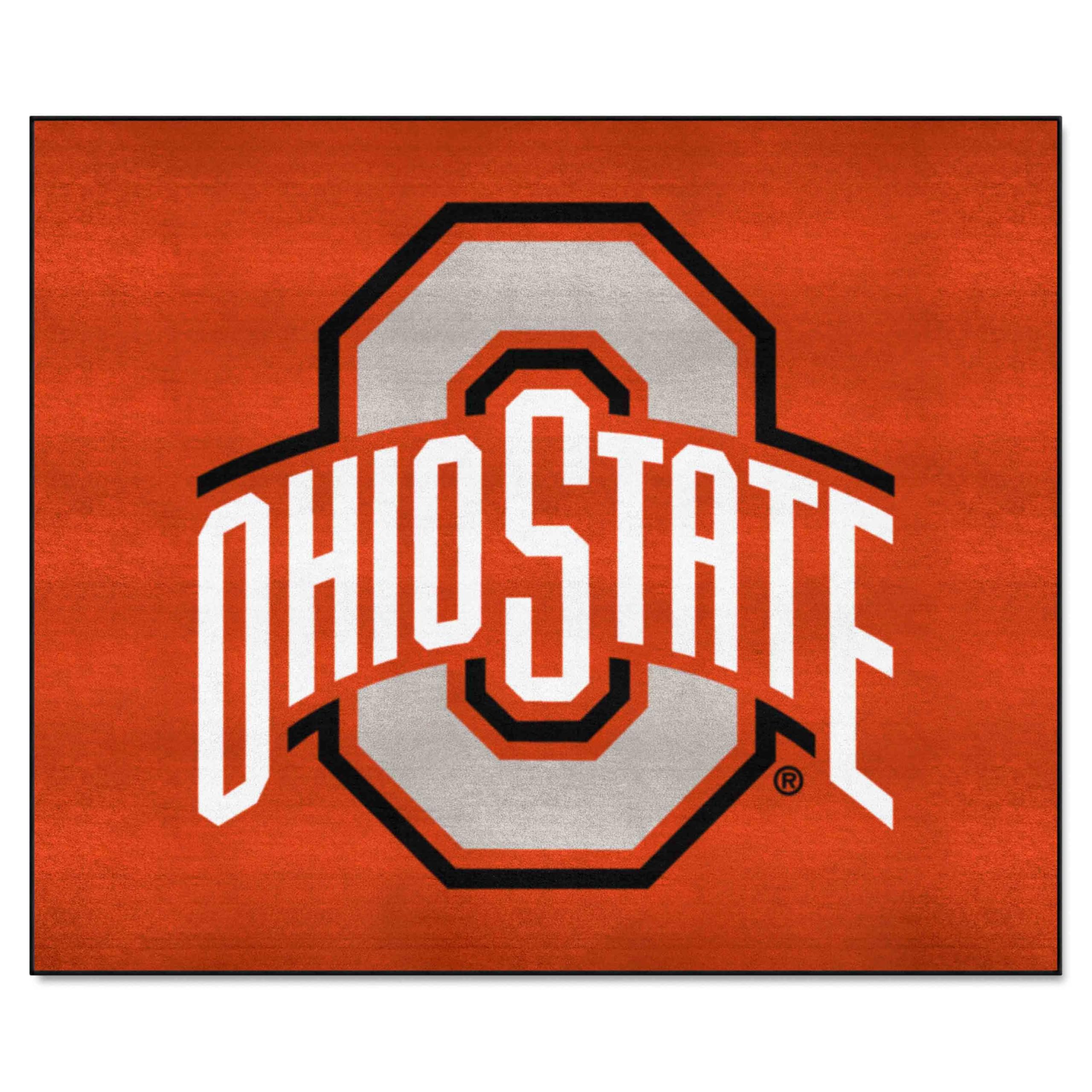 Ohio State Buckeyes Fan Rug - 5ft x 6ft College Sports Area Rug for Home Decor, Tailgating, Game Room & Man Cave - Officially Licensed NCAA Football Mat for Indoor Outdoor Use