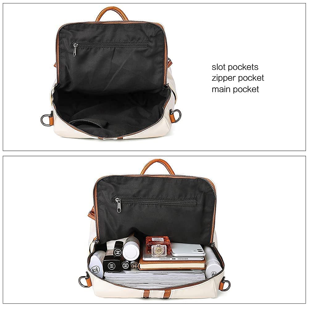 CLUCI Genuine Leather Women's Backpack Purse with Detachable Crossbody Bag - Stylish Travel Wallet for Women | Perfect for Work, Commute & Weekend Getaways