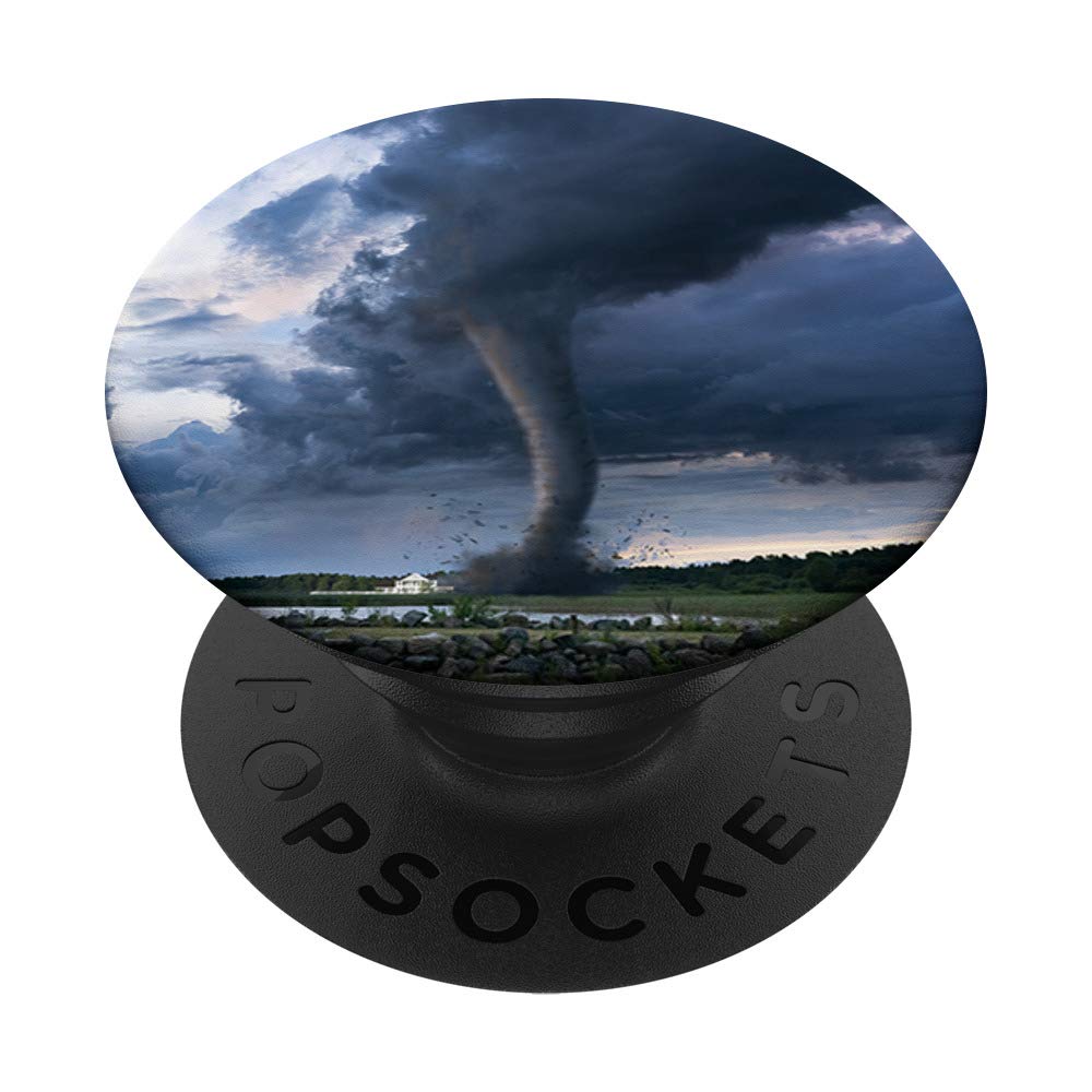 Tornado PopSockets PopGrip - Interchangeable Phone & Tablet Stand with Collapsible Grip | Perfect for Hands-Free Viewing, Gaming, and Secure Phone Handling