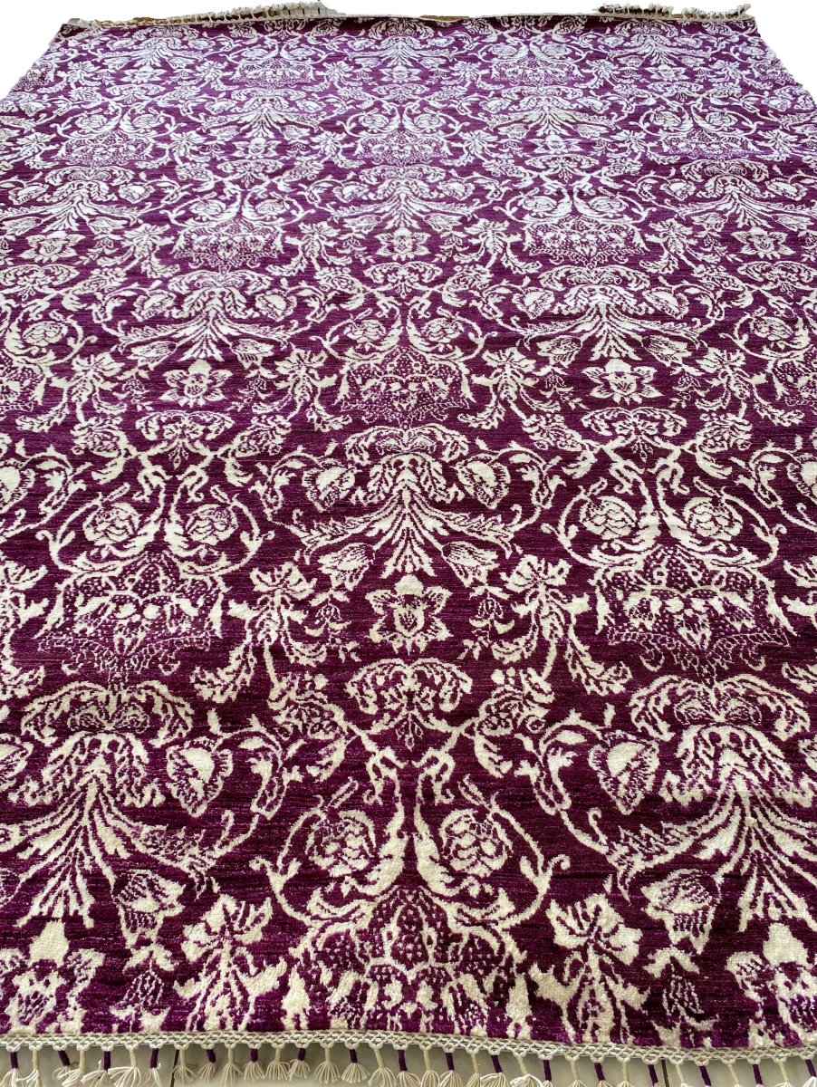 Authentic Pakistani Chobi Hand-Knotted Wool Rug - 10.3x8.1ft Traditional Transitional Design - Perfect for Living Room, Bedroom & Home Decor