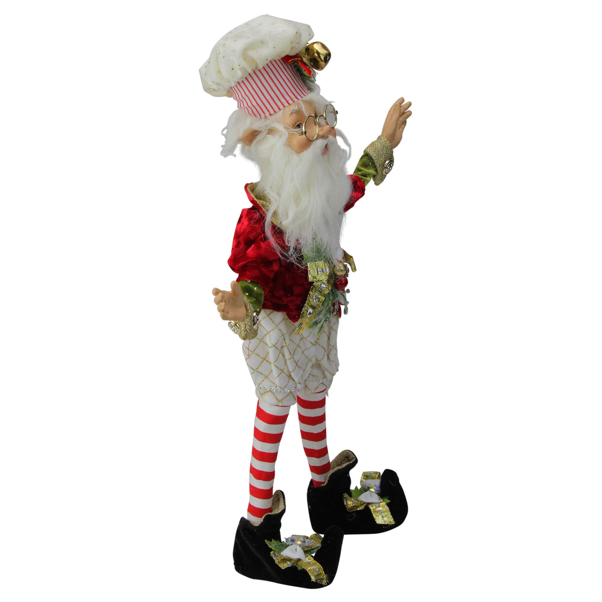 Mark Roberts Elves North Pole Baker Elf 51-85608 - 18 Inch Medium Christmas Decoration for Home, Tree & Holiday Decor