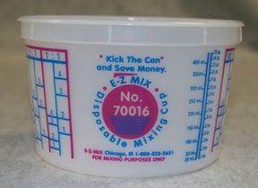 E-Z Mix EMX-70016 1-Pint Plastic Mixing Cups - Pack of 100 - Durable & Reusable Paint, Epoxy, Resin Mixing Containers for Artists, DIY Crafts, Home Improvement Projects