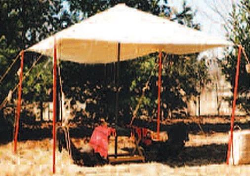 Authentic Civil War Reenactor Dining Fly Tent - Heavy Duty Canvas Shelter for Outdoor Camping & Historical Events