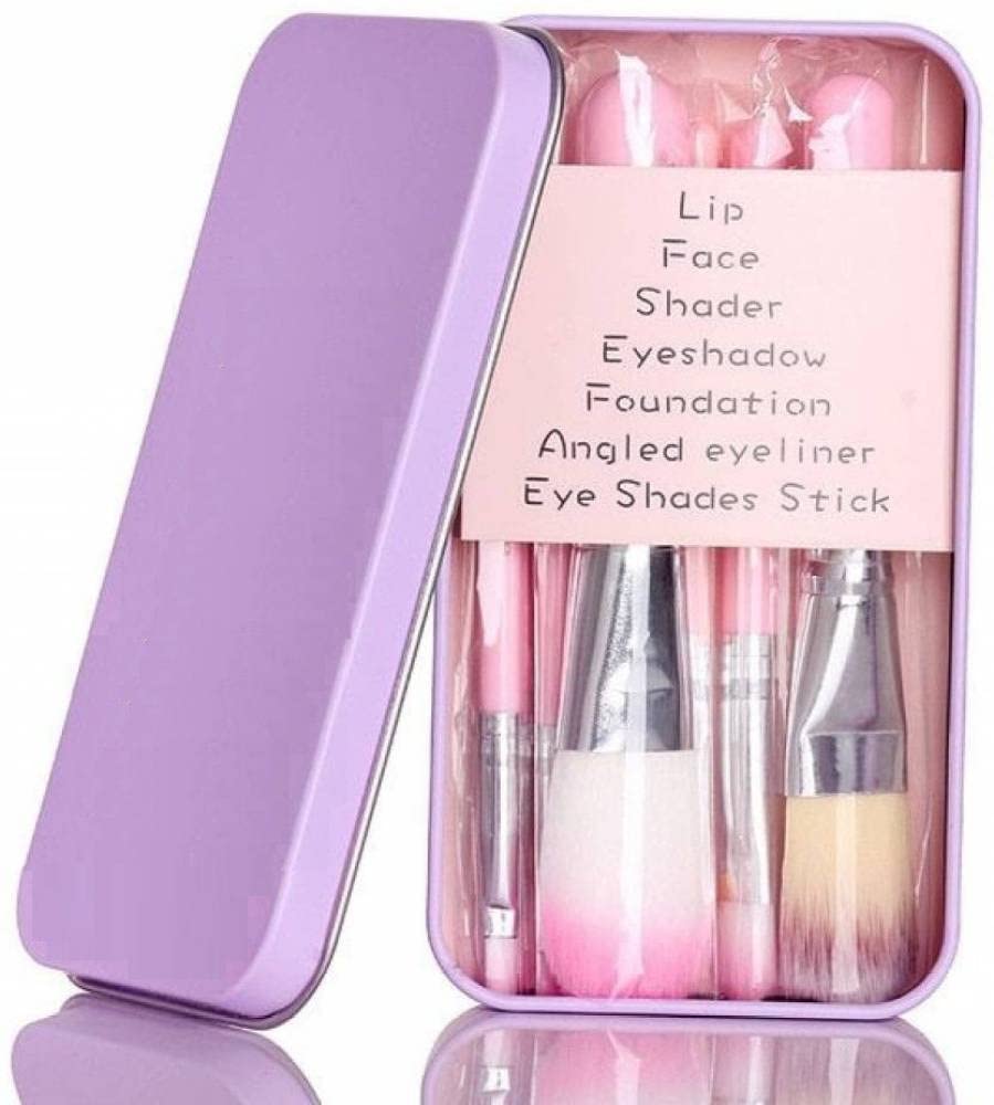 Beggie Smudge Proof Kajal Eyeliner & 7-Piece Makeup Brush Set with Storage Box - Complete Makeup Kit (Eyeshadow, Blusher, Compact, Lip Gloss) for Professional & Everyday Beauty Looks