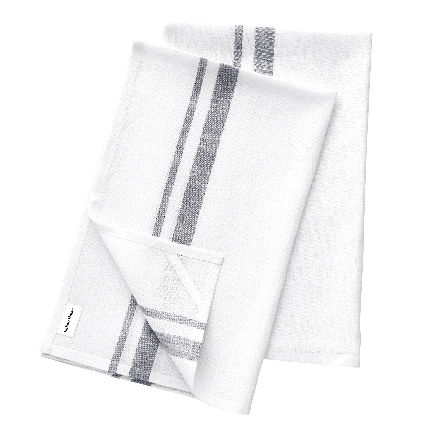 French Striped Kitchen Towels Set of 2 - Absorbent & Durable Cotton Dish Towels for Drying Dishes, Cleaning Countertops & Kitchen Decor - Perfect for French Country or Farmhouse Style Kitchens
