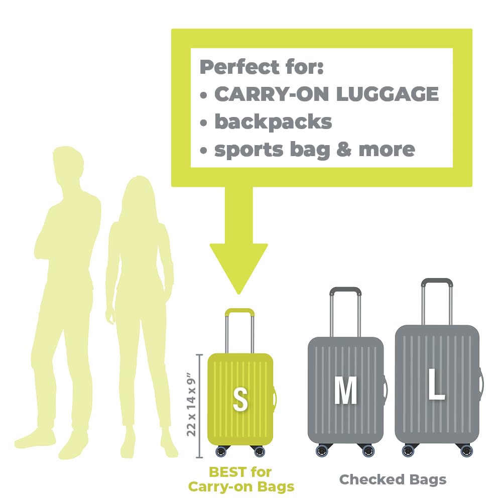 Beeyond 6-Piece Compression Packing Cubes Set for Travel - Large & Small Organizer Bags with Accessory Pouch & Laundry Bag | Perfect for Suitcase Organization, Business Trips & Family Vacations