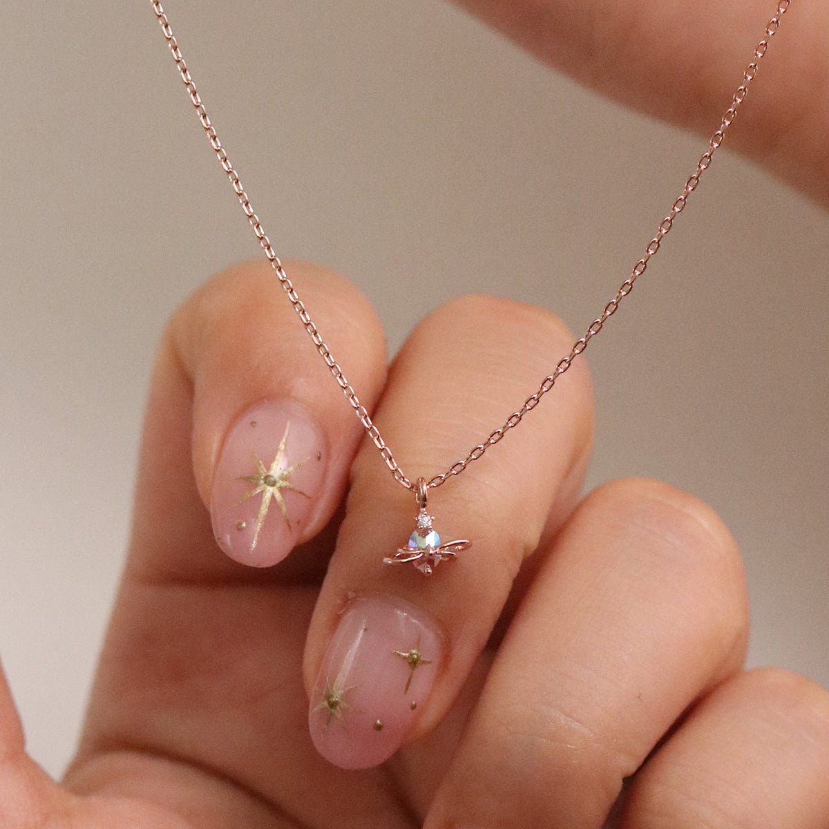 Rose Gold Princess Saturn Jewelry Set - Elegant Necklace, Earrings & Ring for Women | Perfect for Weddings, Parties & Special Occasions