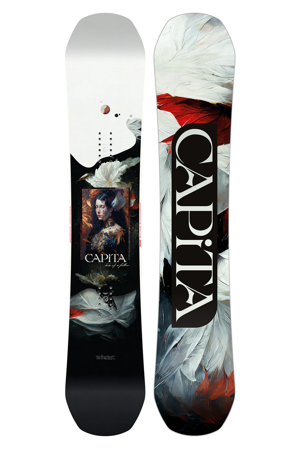 Capita Women's Birds Of A Feather Snowboard 2025 - 152cm Freestyle All-Mountain Snowboard for Women | Perfect for Park, Powder & Freeriding