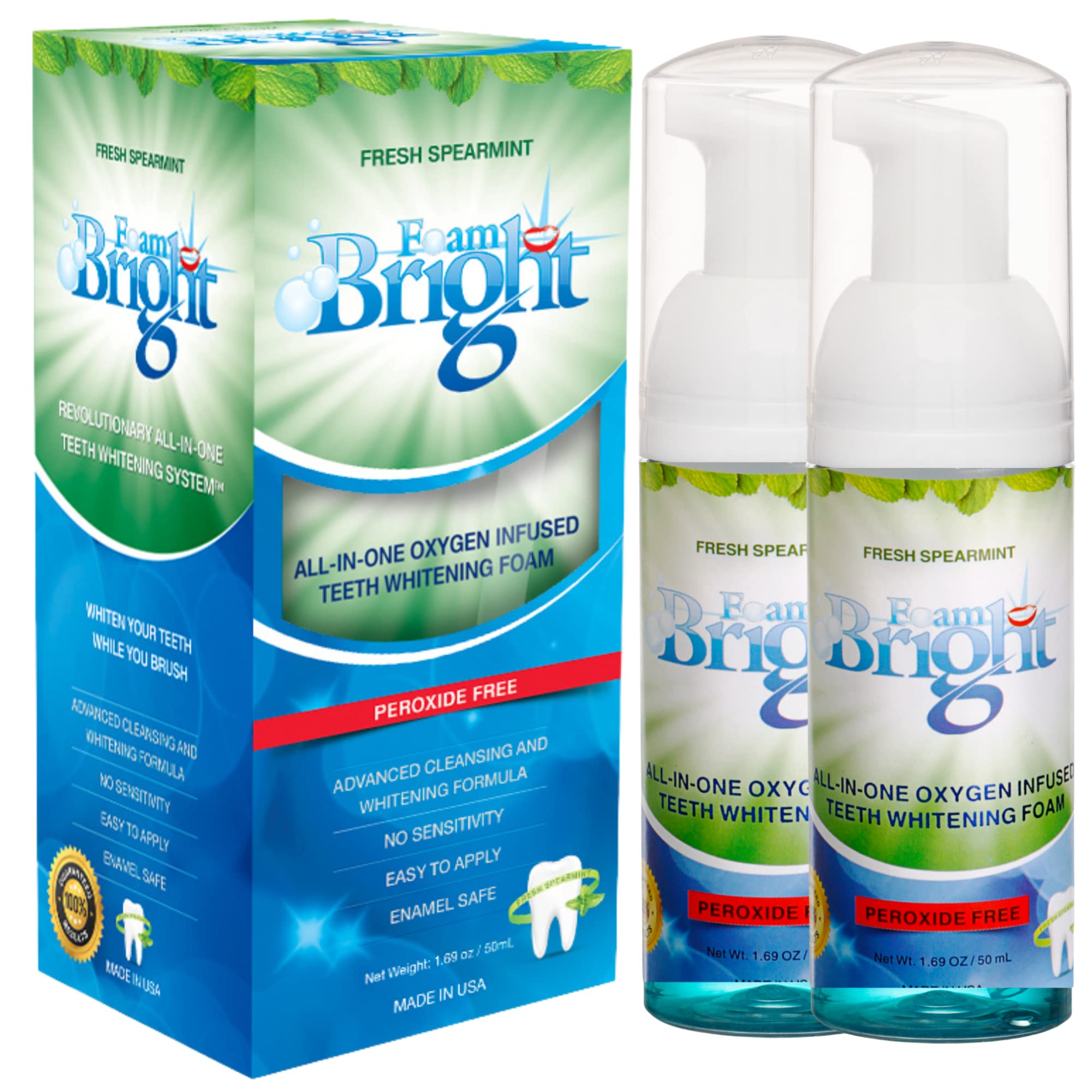**Bright Retainer & Aligner Cleaner Foam – Peroxide-Free Teeth Whitening for Invisalign, Candid, Byte, Dentures & Braces – Gentle Oral Care Alternative to Tablets & Paste – Perfect for Daily Cleaning & Travel**