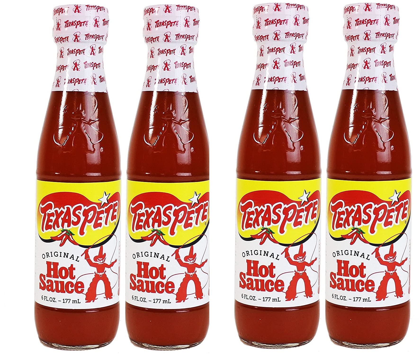 Texas Pete Original Hot Sauce 6 oz. (Pack of 2) – Spicy Chili Pepper Hot Sauce for Wings, Tacos, Burgers & BBQ – Perfect for Cooking, Grilling & Home Use