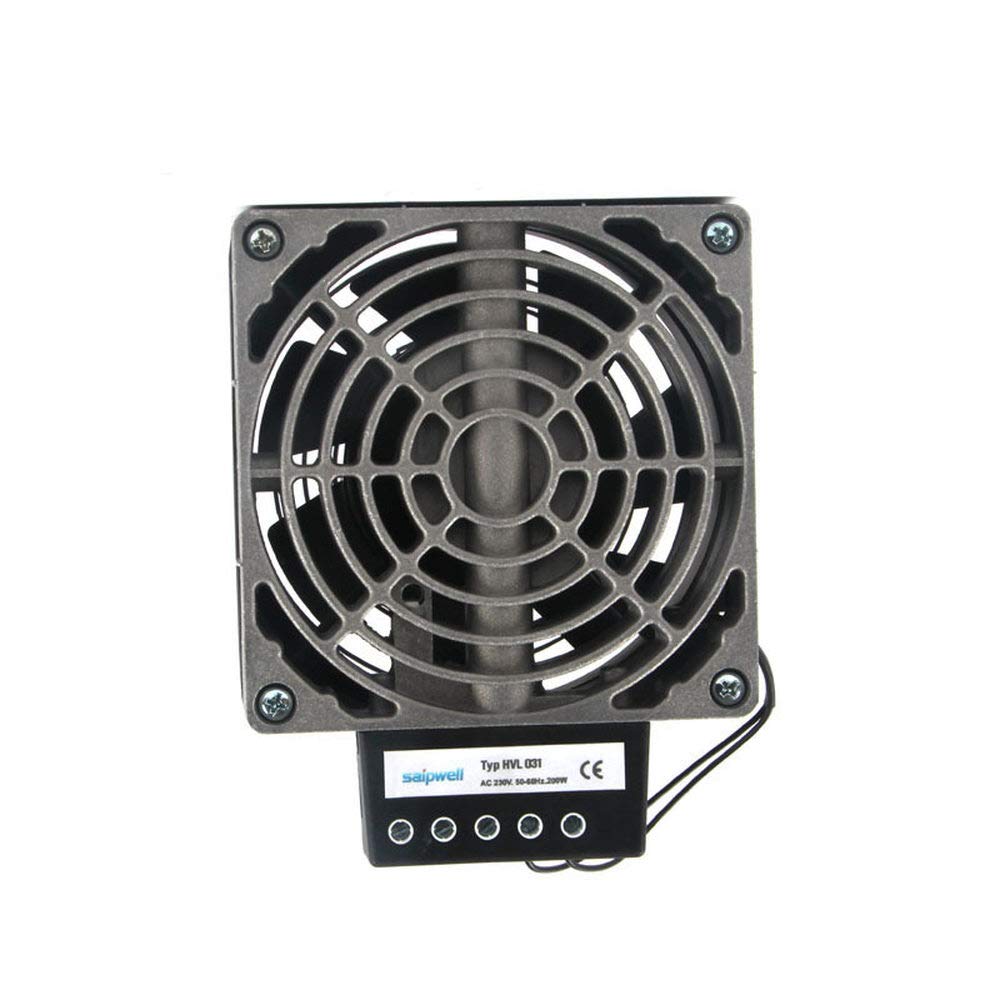 200W Industrial Electric Cabinet Heater - HVL031 Series Fan Heater for Electrical Panels & Control Cabinets - Perfect for HVAC, Manufacturing & Warehouse Equipment Protection