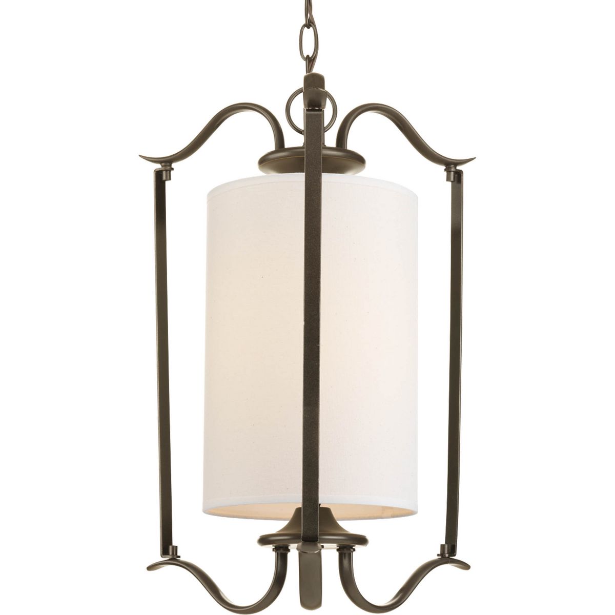 Inspire Collection One Light Large Foyer Pendant - Modern Crystal Chandelier for Entryway, Hallway & Staircase Lighting | Elegant Home Decor for Living Room, Dining Room & Bedroom