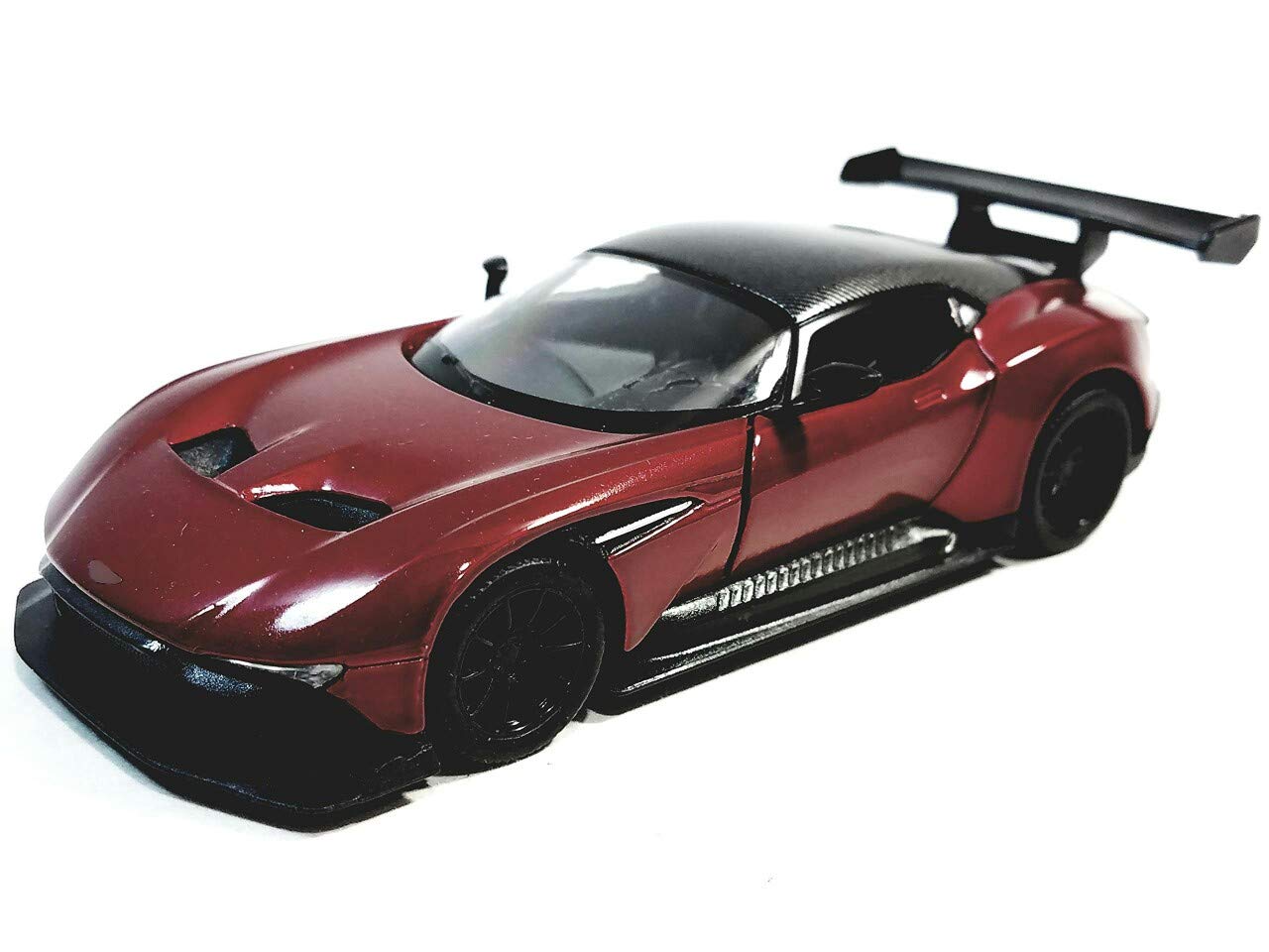 Kinsmart 1/38 Scale Aston Martin Vulcan 2016 Diecast Model Car - Candy Apple Red - Collectible Toy for Display, Gifts, and Racing Enthusiasts