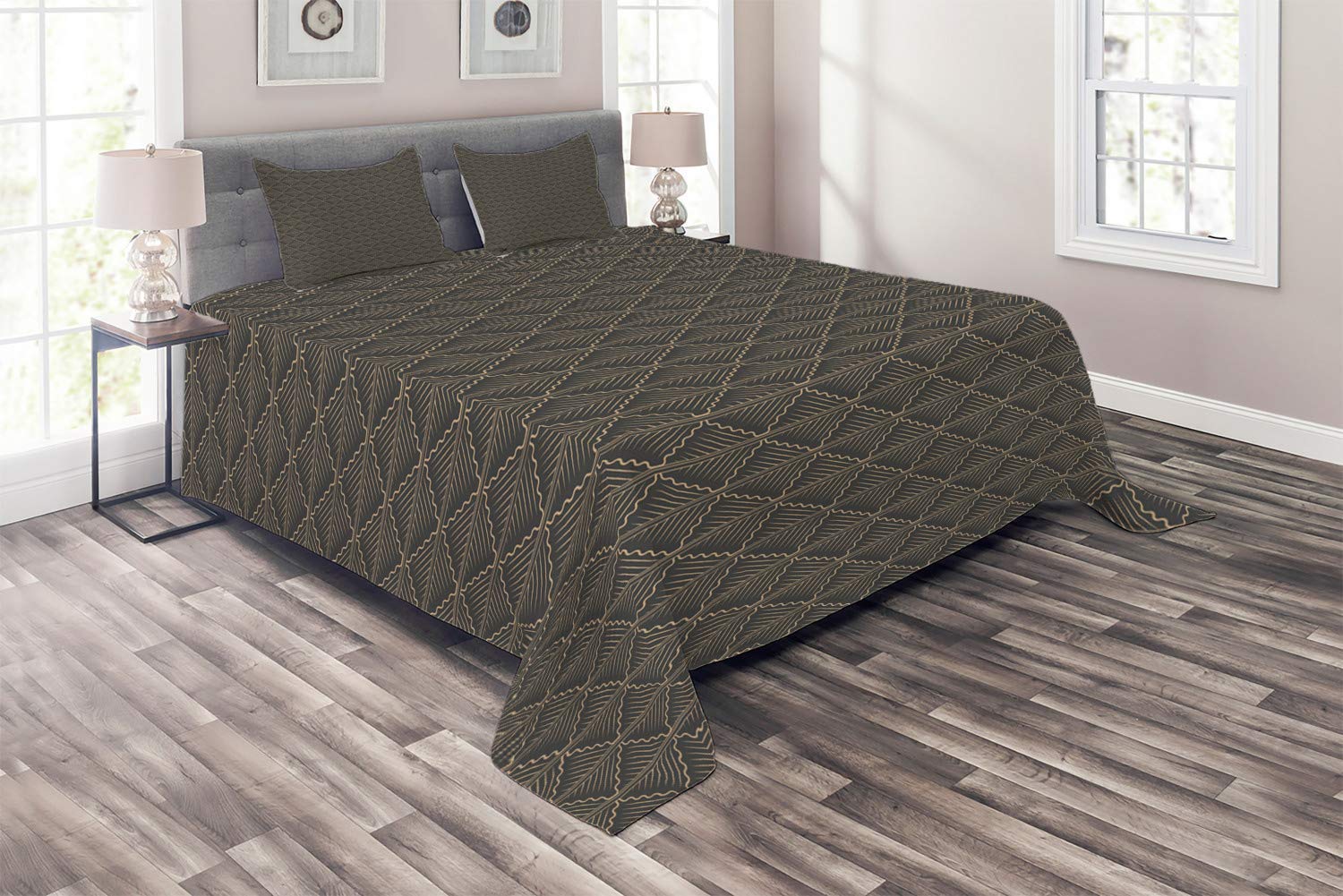 3 Piece King Size Comforter Set - All Season Duvet Cover with Vertical Streaks Waves Design in Nostalgic Tones, Machine Washable Bedding for Cozy Home Decor | Perfect for Master Bedroom, Guest Room & Dorm