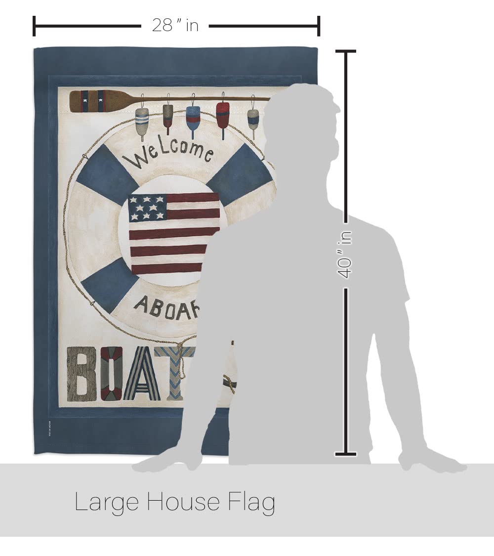 Breeze Decor Coastal Nautical House Flag Set 28x40