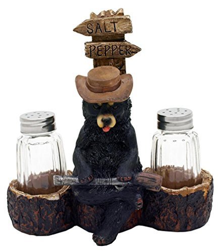 Bear Salt and Pepper Shaker Set - Cute Kitchen Decor for Dining Table, Perfect for Home, Restaurant, and Gift Giving
