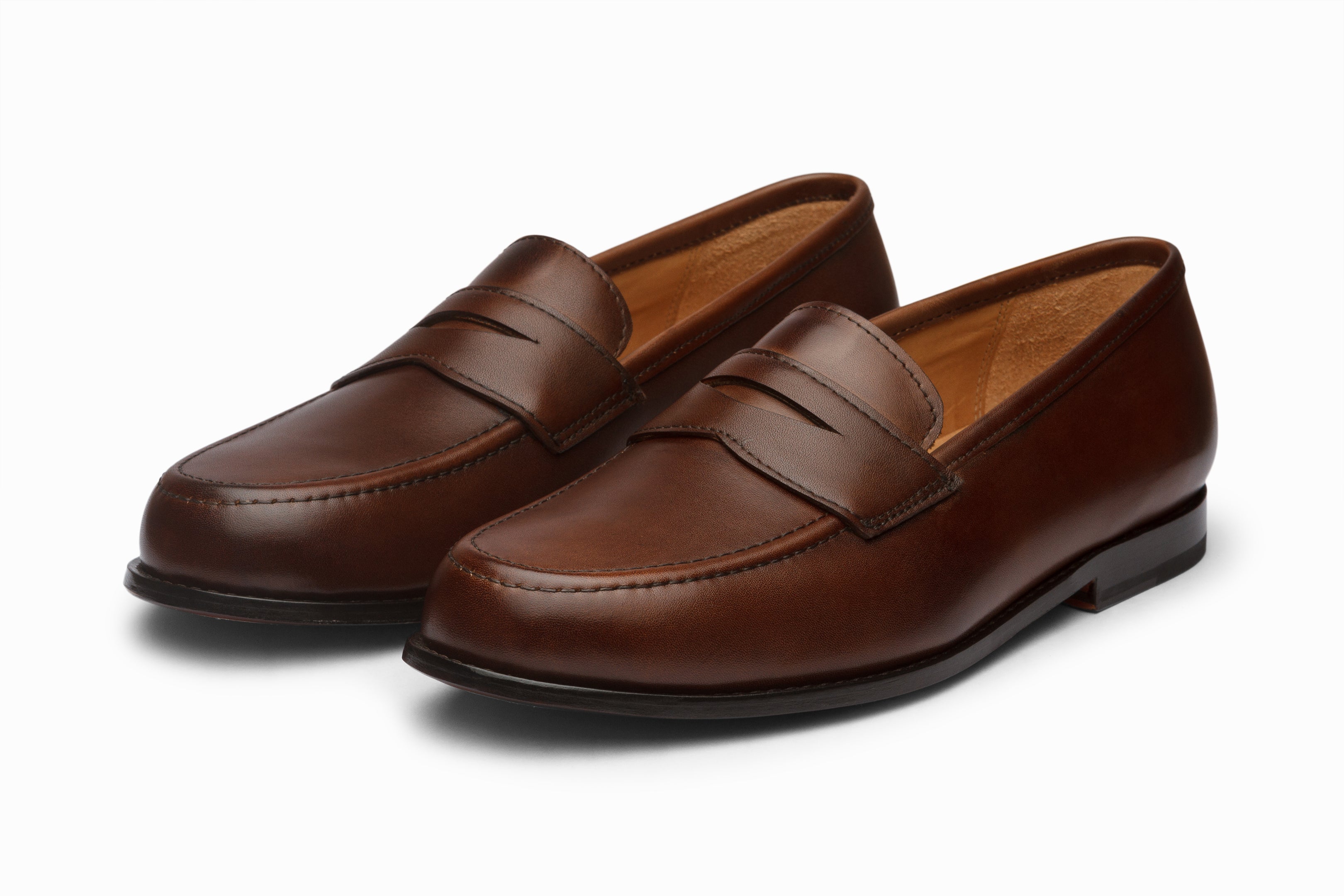 John Penny Loafer Shoes for Men - Genuine Leather Dark Brown Slip-On Dress Shoes | Perfect for Business, Office & Formal Occasions