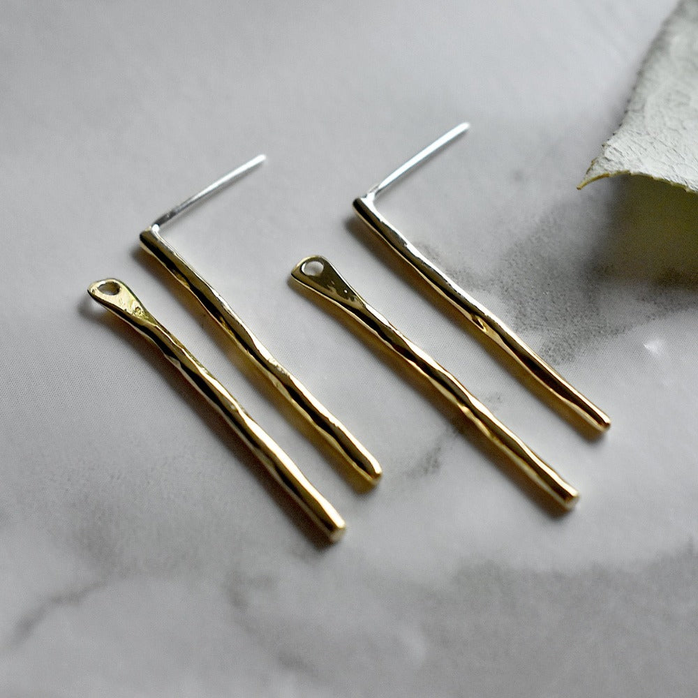 Double Stick Jacket Stud Earrings for Women - Hypoallergenic Stainless Steel CZ Crystal Earrings - Perfect for Daily Wear, Work & Special Occasions