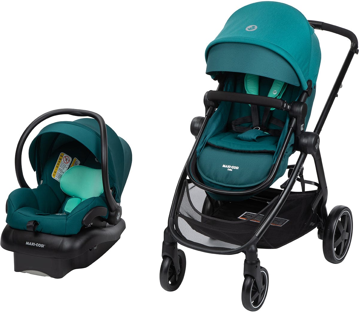 Maxi Cosi Zelia2 Travel System with Mico 30 Infant Car Seat - Lightweight Stroller & Safe Baby Carrier for Newborns | Perfect for Air Travel, Shopping & Daily Outings