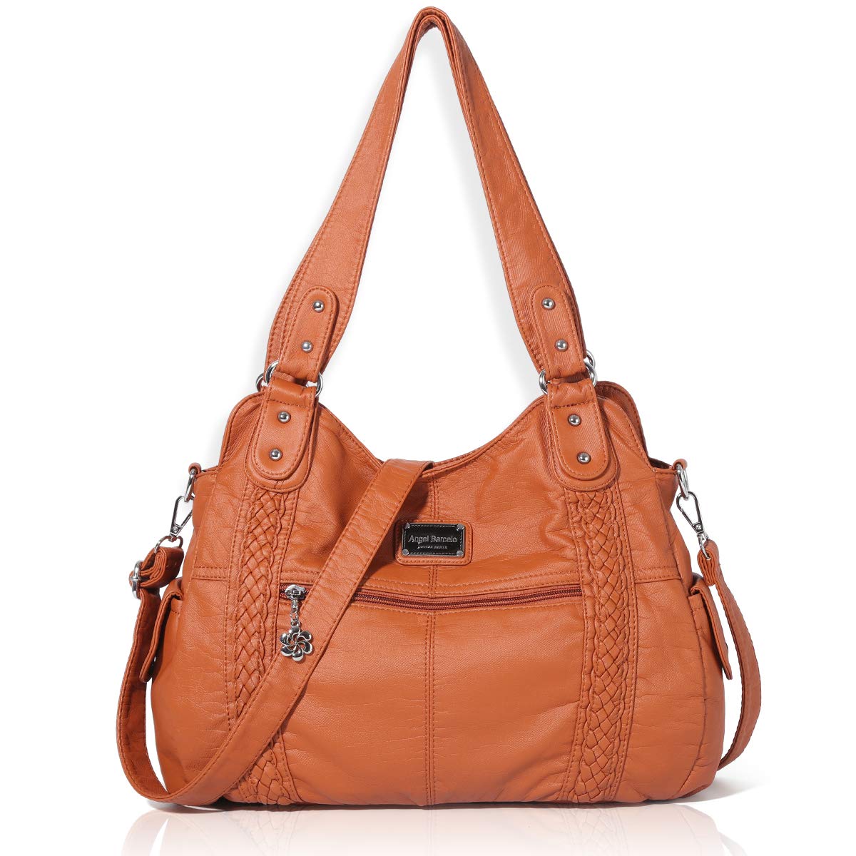 Angel Barcelo Women's Roomy Hobo Handbag - Fashionable Leather Shoulder Bag & Tote Purse for Work, Travel & Everyday Use