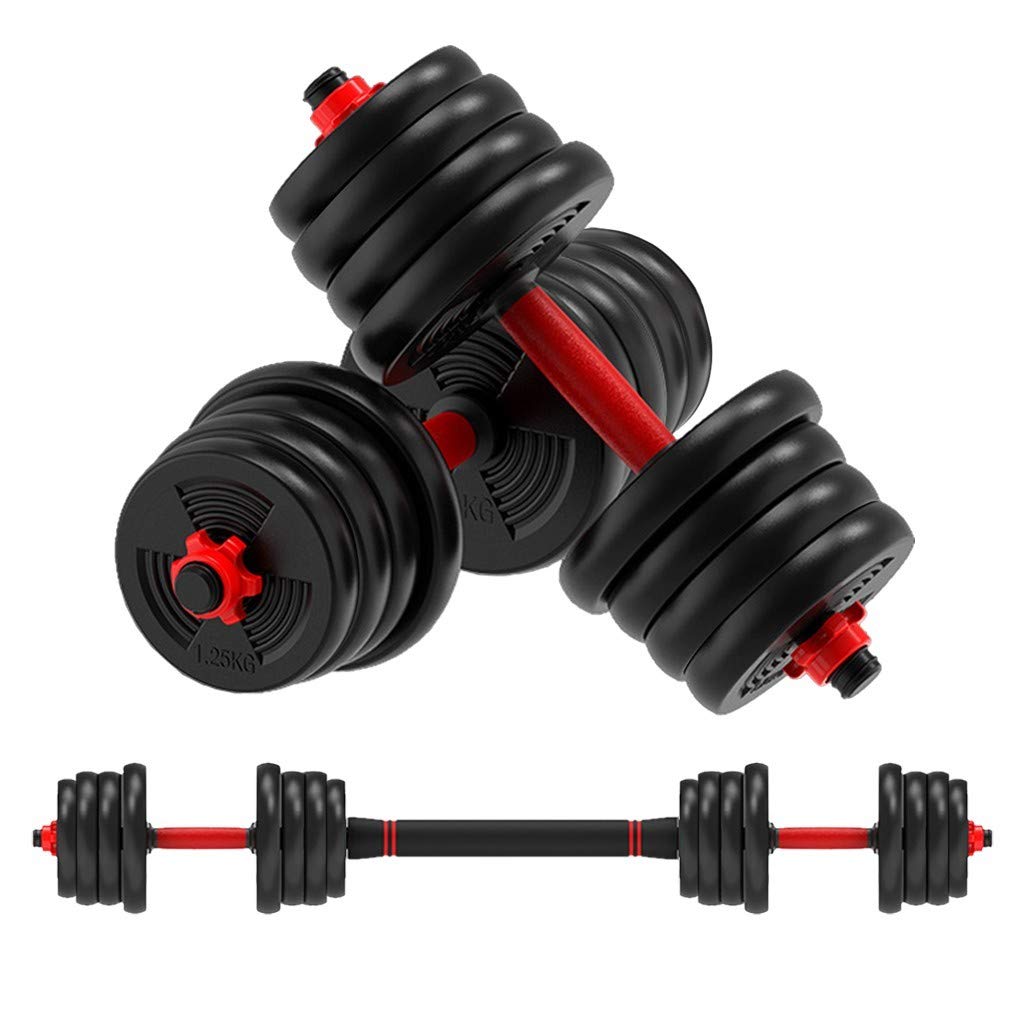 Adjustable Dumbbell Set 40KG with Stand & Connecting Rod - Home Gym Strength Training Equipment for Men & Women | Perfect for Weightlifting, CrossFit & Home Workouts