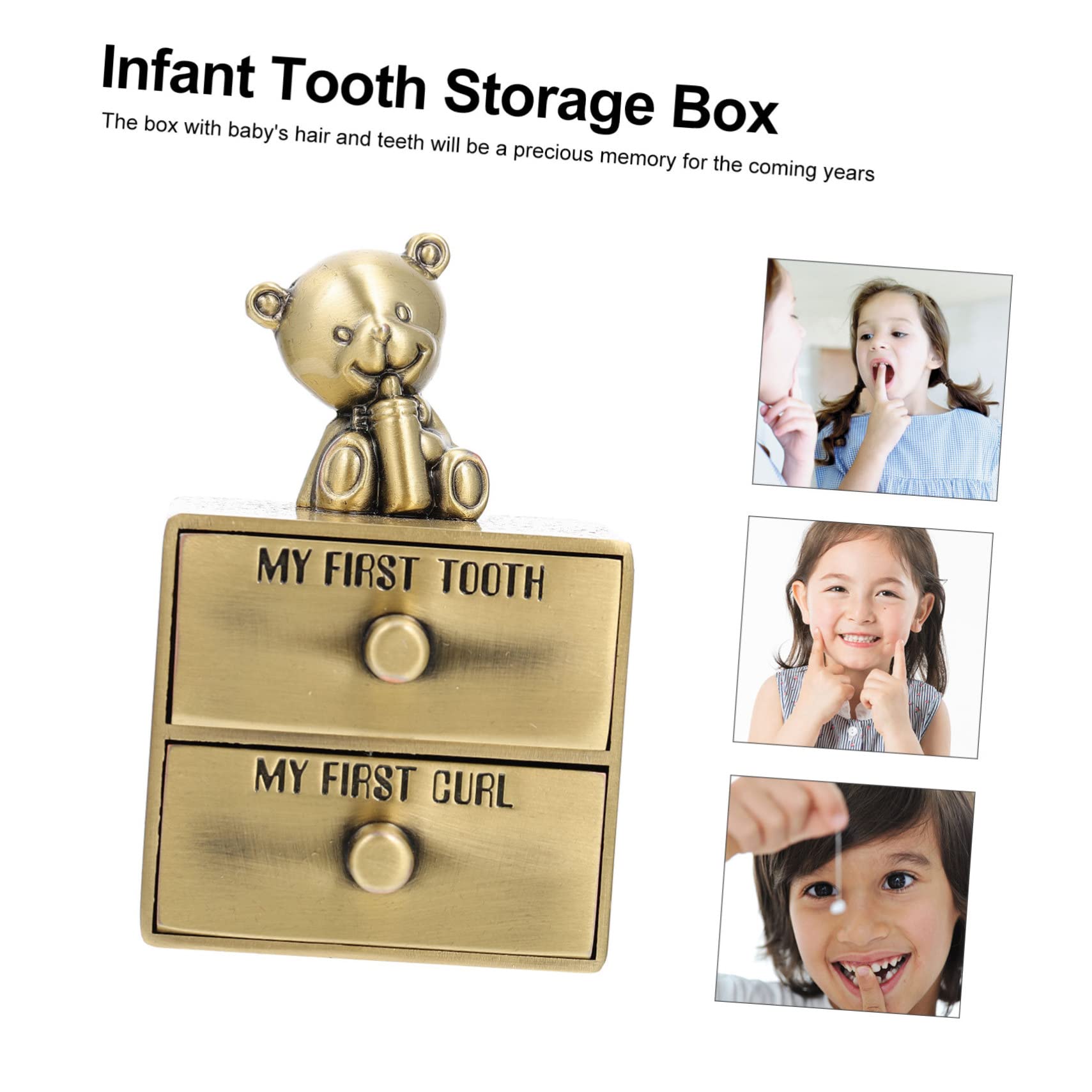 BESTonZON 6 Pcs Kids Baby Teeth Keepsake Box - First Lost Tooth Holder with Zinc Alloy Case for Tooth Fairy Gifts & Childhood Memories Preservation | Perfect for Parents to Save Milestone Moments