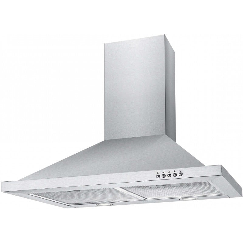 InAlto 60cm Stainless Steel Canopy Range Hood IRC60S - Powerful Kitchen Exhaust Fan with LED Lights for Home Cooking & Baking Ventilation