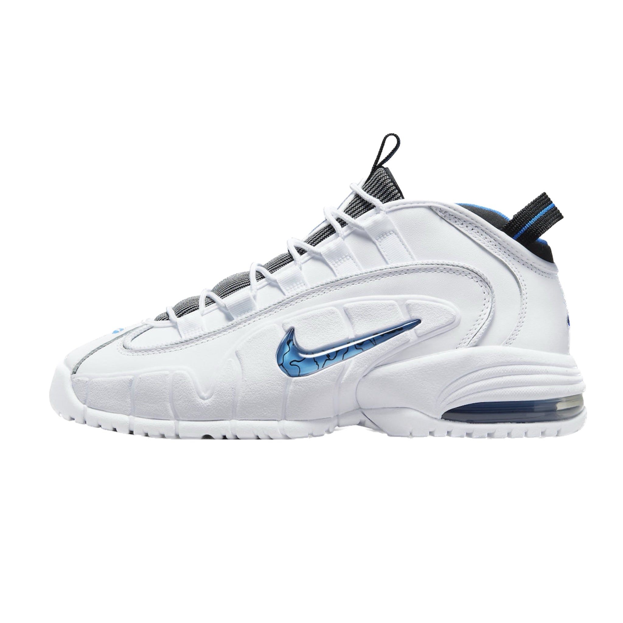 Nike Air Max Penny 1 Basketball Shoes - White, Varsity Royal & Black Colorway | Retro Sneakers for Men | Perfect for Streetwear, Casual Wear & Basketball Games