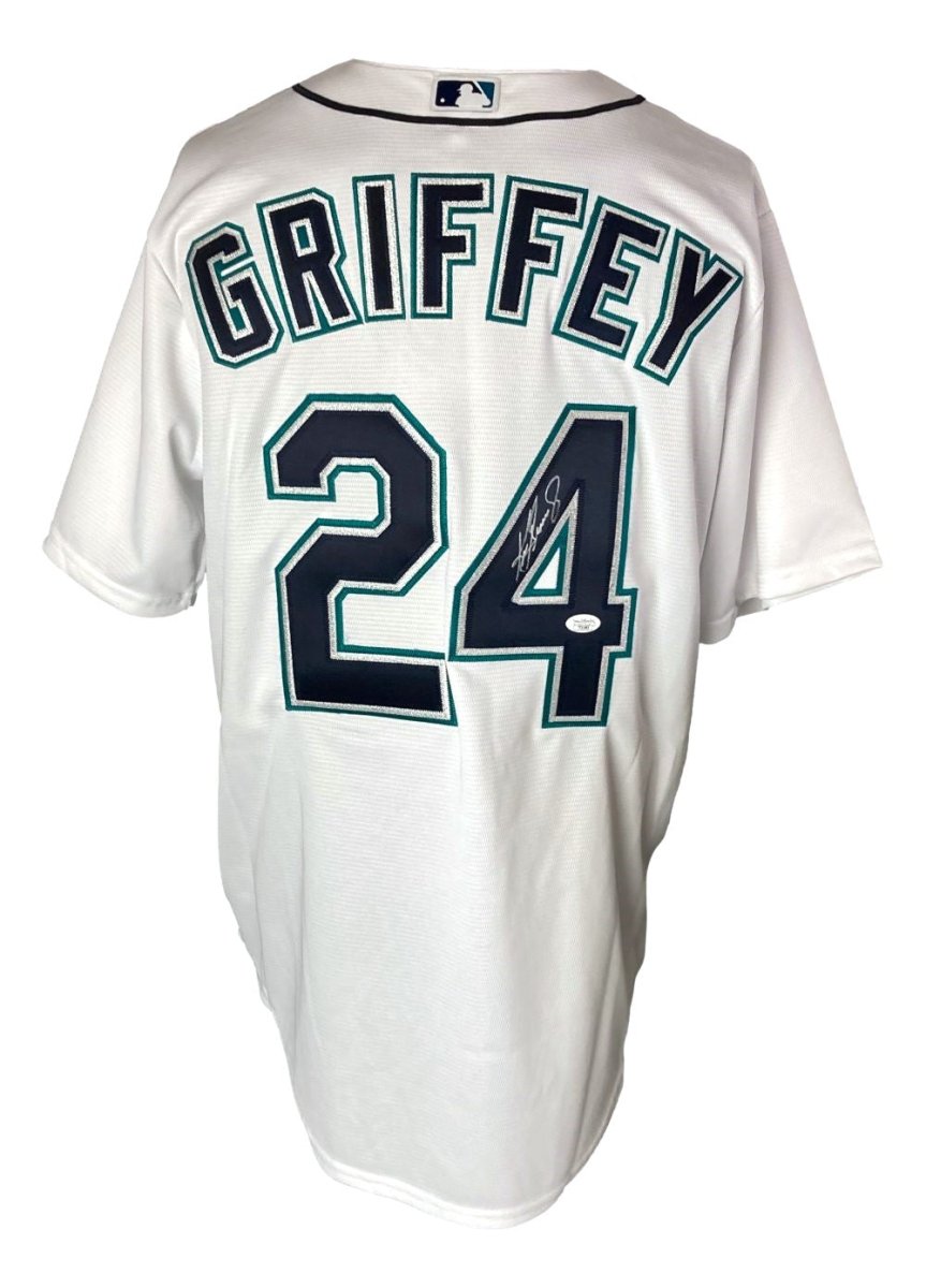Authentic Ken Griffey Jr. Signed Seattle Mariners Nike Baseball Jersey with JSA COA - Perfect for Collectors, Sports Memorabilia Displays & Baseball Fan Gifts
